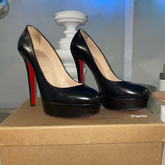 Christian Louboutin Bianca 140 Black leather - Picture 5 of 6